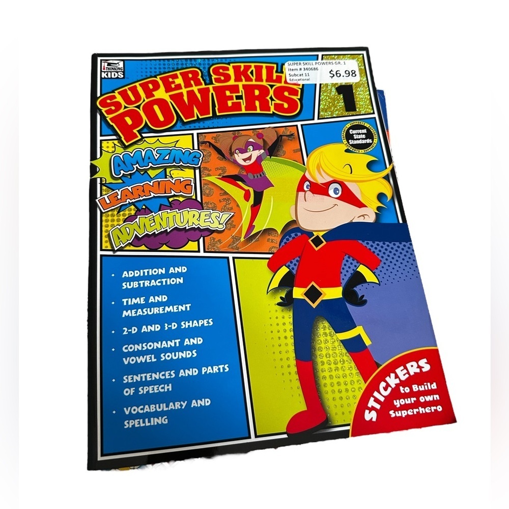 Super Skill Powers Learning Book - 1st Grade
